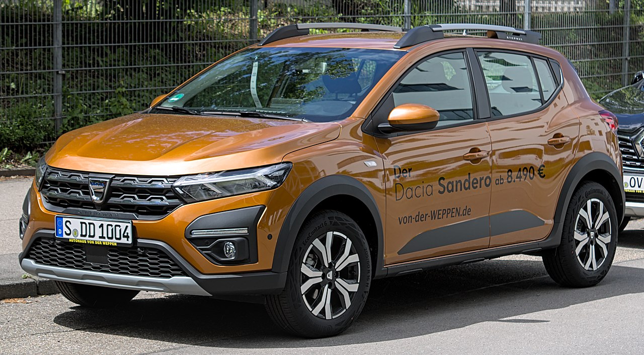 najwolniejsze samochody - dacia sandero